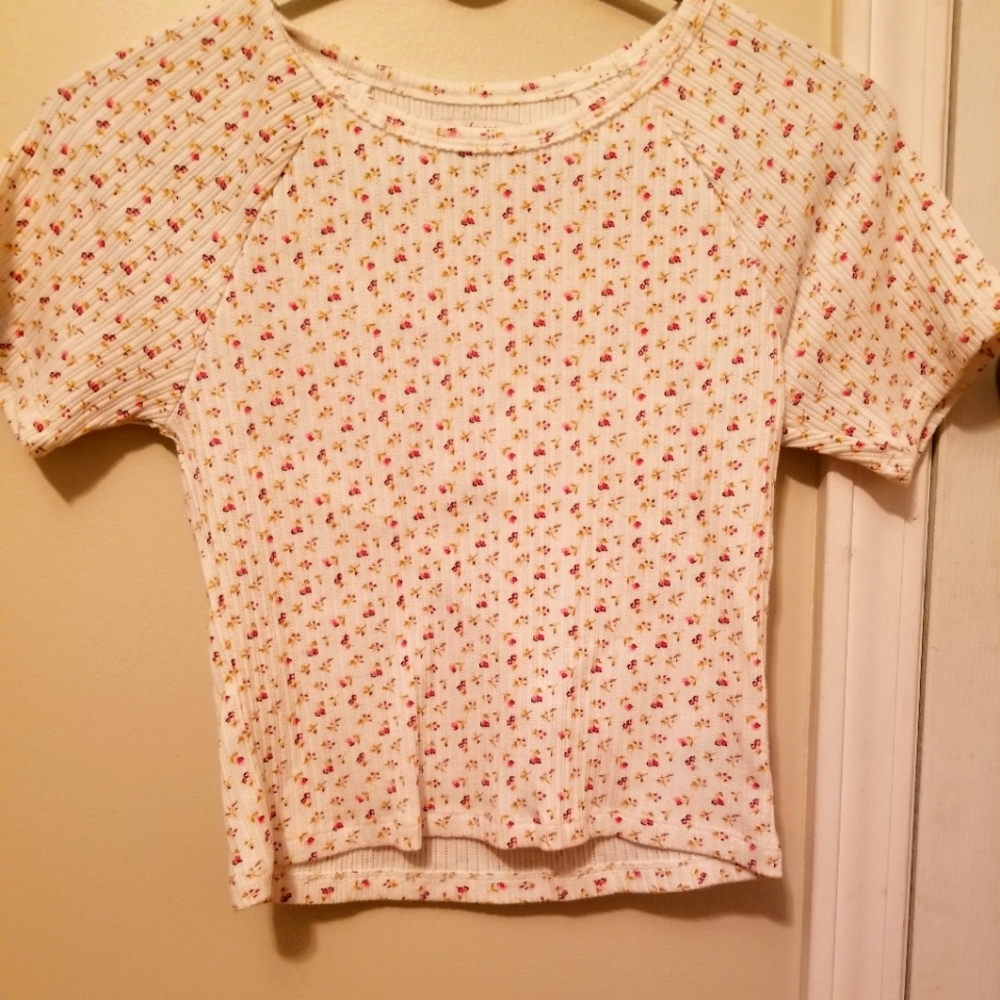 American Eagle floral crop top